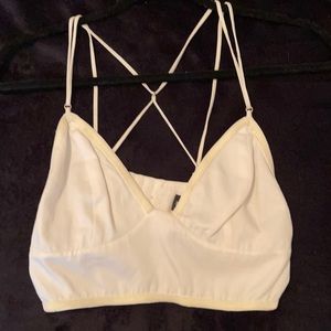 Style stalker white bralette top